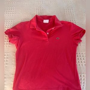 Hot Pink Lacoste Polo